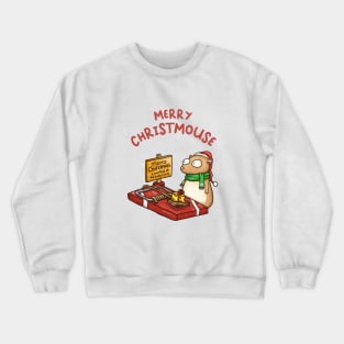 Merry Christmouse Funny Mouse Trap Crewneck Sweatshirt